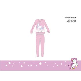 Unikornis vékony pamut gyerek pizsama - jersey pizsama 