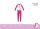 Unikornis vékony pamut gyerek pizsama - jersey pizsama - pink - 104