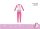 Unikornis vékony pamut gyerek pizsama - jersey pizsama - rózsaszín - 122