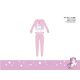 Unicorn thin cotton children's pajamas - jersey pajamas - light pink - 104