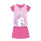 Unicorn summer short-sleeved children's pajamas - cotton jersey pajamas - pink - 116