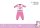 Unikornis baba pizsama - jersey pamut pizsama - rózsaszín - 98