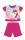 Unikornis nyári rövid ujjú baba pizsama - pamut jersey pizsama - pink - 86