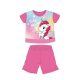 Unicorn summer short-sleeved baby pajamas - cotton jersey pajamas - dark pink - 98