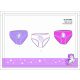 Unicorn baby girl panties - 3-piece cotton panties - 110-116