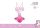 Unikornis kislány fürdőruha - trikini - pink - 104