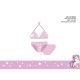 Costume da bagno in due pezzi unicorno per ragazze - bikini con top a triangolo - rosa chiaro - 110