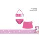 Unicorn swimsuit set for little girls - bikini+skirt - pink - 104