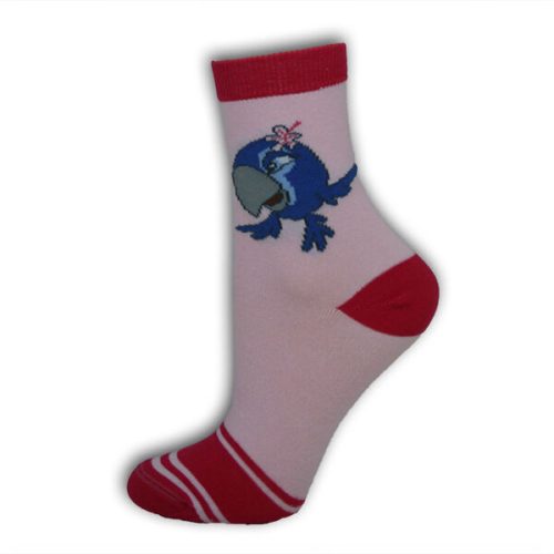 Kinder-Söckchen aus Baumwolle – Angry Birds – 27–30 – rosa