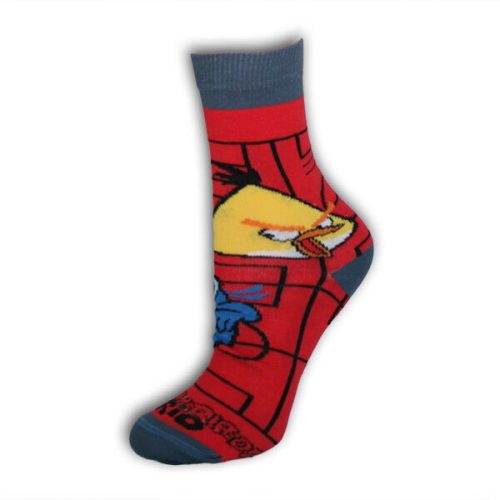 Kindersocken aus Baumwolle – Angry Birds – 23-26 – rot
