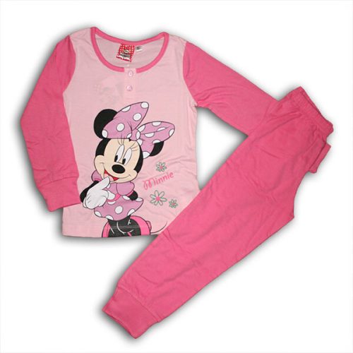 Minnie egér gyerek pizsama – pamut pizsama – rózsaszín – 128