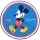 Mickey kerek törölköző