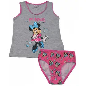 Minnie szürke-pink fehérnemű szett