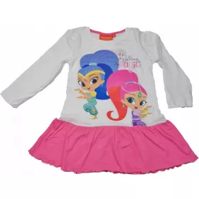 Shimmer és Shine fehér-pink ruha