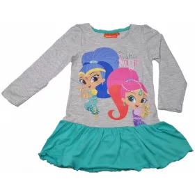 Shimmer és Shine szürke-türkiz ruha