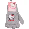 Hello Kitty szürke visszahajtható kesztyű