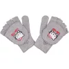 Hello Kitty szürke visszahajtható kesztyű
