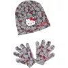 Hello Kitty mintás szürke sapka