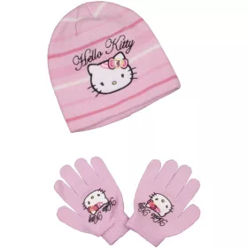 Hello Kitty rózsaszín sapka szett