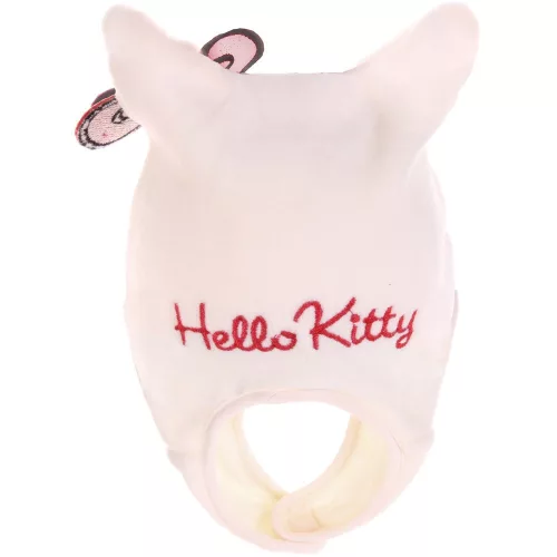 Hello Kitty törtfehér polár sapka