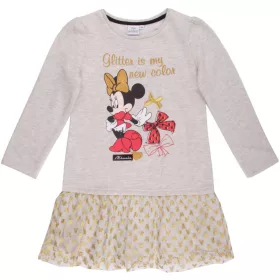 Minnie bézs tüllfodros ruha