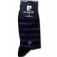 Șosete de costum pentru bărbați mercerizati - șosete din bumbac - 41-45 - în dungi - Pierre Cardin